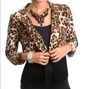 ‼️Last one‼️ Brown Animal Print Jacket